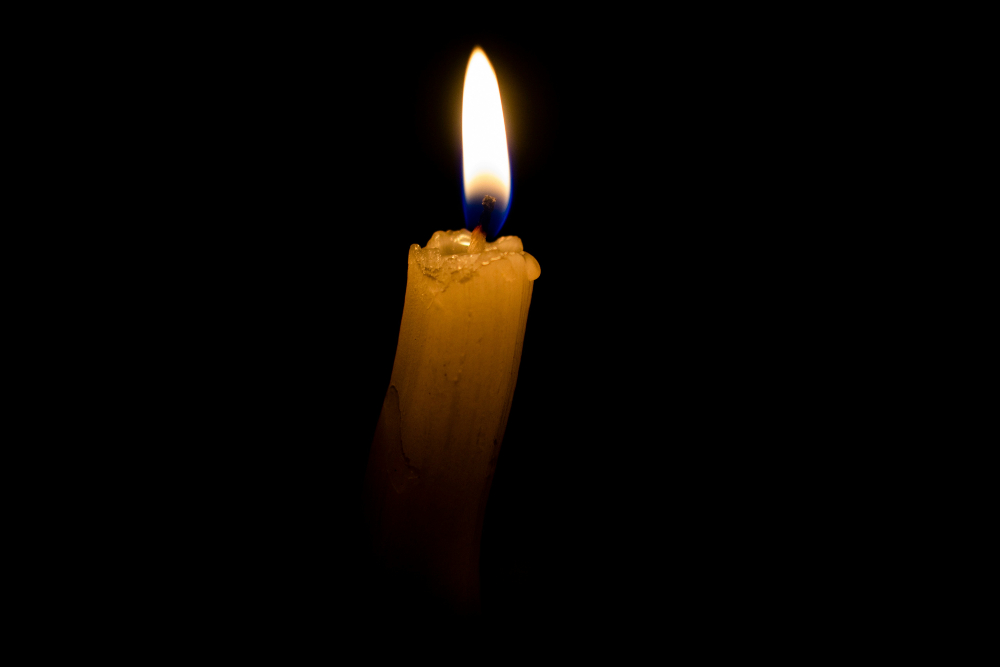 vela en un apagón